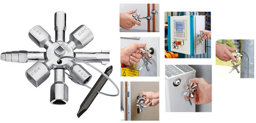 Zeige Details für Knipex Schaltschrankschlüssel Universal Twin-Key Bild von Knipex Schaltschrankschlüssel Universal Twin-Key