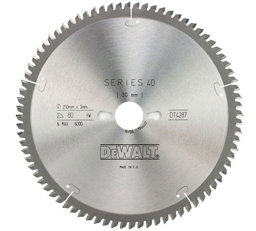 Zeige Details für DeWalt Stationärsägeblatt 40 250x30x3.0mm 80Z Bild von DeWalt Stationärsägeblatt 40 250x30x3.0mm 80Z