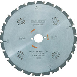 Zeige Details für Metabo Kreissägenblatt HM 254x30x2.4mm Z 60 Bild von Metabo Kreissägenblatt HM 254x30x2.4mm Z 60