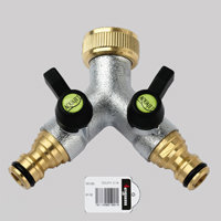 Zeige Details für Tegufix Y-Verteiler G 3/4\"  Kugelventil +Stecknip. Bild von Tegufix Y-Verteiler G 3/4\"  Kugelventil +Stecknip.