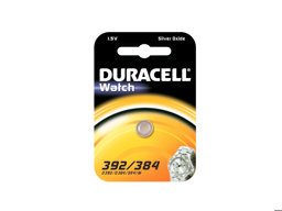 Zeige Details für Duracell Batterie 1.5V B1 392/384/SR41/AG3 Bild von Duracell Batterie 1.5V B1 392/384/SR41/AG3