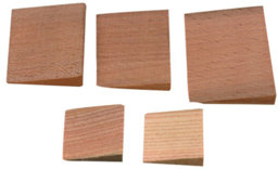 Zeige Details für Holzkeile 5 Stück Bild von Holzkeile 5 Stück