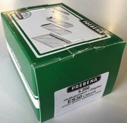 Zeige Details für Prebena Klammern verz. geharzt 30mm 5200 Stk. Bild von Prebena Klammern verz. geharzt 30mm 5200 Stk.