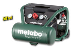 Zeige Details für Metabo Kompressor oelfrei Power 180-5 W OF Bild von Metabo Kompressor oelfrei Power 180-5 W OF