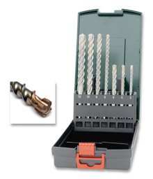 Zeige Details für Metabo Bohrersatz SDS-plus 4 Schneiden 7-teilig Bild von Metabo Bohrersatz SDS-plus 4 Schneiden 7-teilig