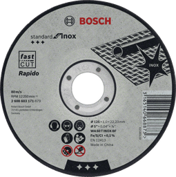 Zeige Details für Bosch Trennscheibe Inox gerade 125mm Bild von Bosch Trennscheibe Inox gerade 125mm