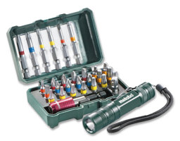 Zeige Details für Metabo Bit-Box 29-teilig mit Taschenlampe Bild von Metabo Bit-Box 29-teilig mit Taschenlampe