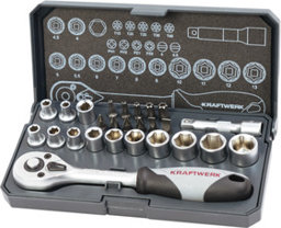 Zeige Details für Kraftwerk Steckschlüsselsatz 1/4\" 26-teilig Bild von Kraftwerk Steckschlüsselsatz 1/4\" 26-teilig