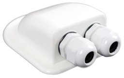Zeige Details für Dachdurchführungstülle, weiss, 2-fach Bild von Dachdurchführungstülle, weiss, 2-fach