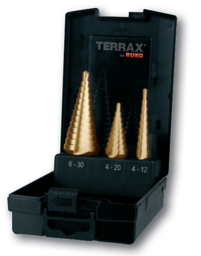 Zeige Details für Terrax Stufenbohrer-Satz, 3tlg. Bild von Terrax Stufenbohrer-Satz, 3tlg.
