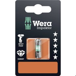 Zeige Details für Wera Torx-Bits, Impact, TX40x25mm, SB Bild von Wera Torx-Bits, Impact, TX40x25mm, SB
