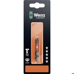 Zeige Details für Wera Phillips-Recess-Bits, Impact, PH2x50mm, SB Bild von Wera Phillips-Recess-Bits, Impact, PH2x50mm, SB