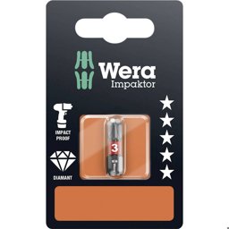 Zeige Details für Wera Phillips-Recess-Bits, Impact, PH3x25mm, SB Bild von Wera Phillips-Recess-Bits, Impact, PH3x25mm, SB