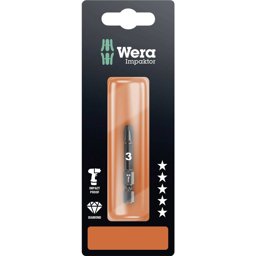Zeige Details für Wera Pozidrive-Bits, Impact, PZ3x50mm, SB Bild von Wera Pozidrive-Bits, Impact, PZ3x50mm, SB