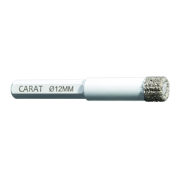 Zeige Details für Carat Trockenbohrer Ø12mm für Bohrmaschine (M) Bild von Carat Trockenbohrer Ø12mm für Bohrmaschine (M)