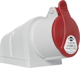 Zeige Details für CEE-Wandsteckdose 400V/32A IP44 Bild von CEE-Wandsteckdose 400V/32A IP44