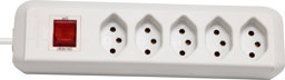 Zeige Details für cleverLINE Steckdosenleiste 5-fach, weiss Bild von cleverLINE Steckdosenleiste 5-fach, weiss