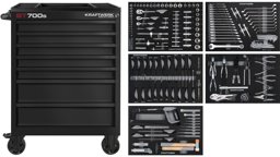 Zeige Details für Kraftwerk Werkstattwagen BT700s, 194-tlg., BLACK Bild von Kraftwerk Werkstattwagen BT700s, 194-tlg., BLACK