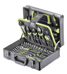 Zeige Details für fortec® Werkzeugkoffer Alu "ECO" 126-tlg. Bild von fortec® Werkzeugkoffer Alu "ECO" 126-tlg.