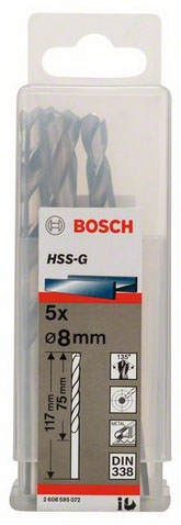 Picture of Bosch Metallbohrer HSS-G 8,5mm 5Stück