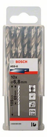 Picture of Bosch Metallbohrer HSS-G 6,8mm 10Stück
