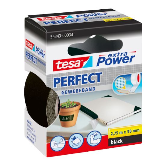 Tesa Gewebeband Extra Power Perfect 38 mm x 2.75 m