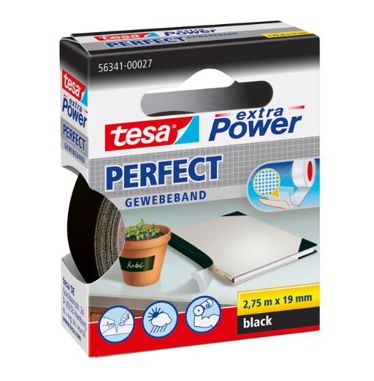 Tesa Gewebeband Extra Power Perfect 19 mm x 2.75 m