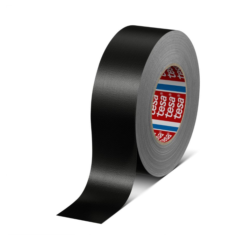 Tesa Gewebeband 50mm x 50m, ohne Kunststoffbeschichtung, schwarz