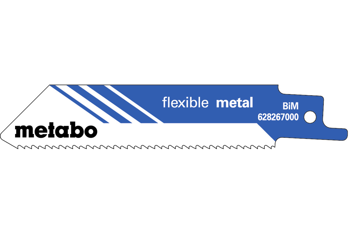 Picture of Metabo 5 SÄBELSÄGEBLÄT FLEXIBLE METAL 100 X 0,9 MM