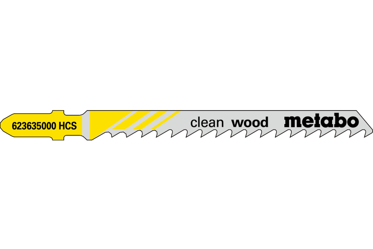 Bild von Metabo 5 STICHSÄGEBLÄTTER \"CLEAN WOOD\" 74/ 4,0 MM