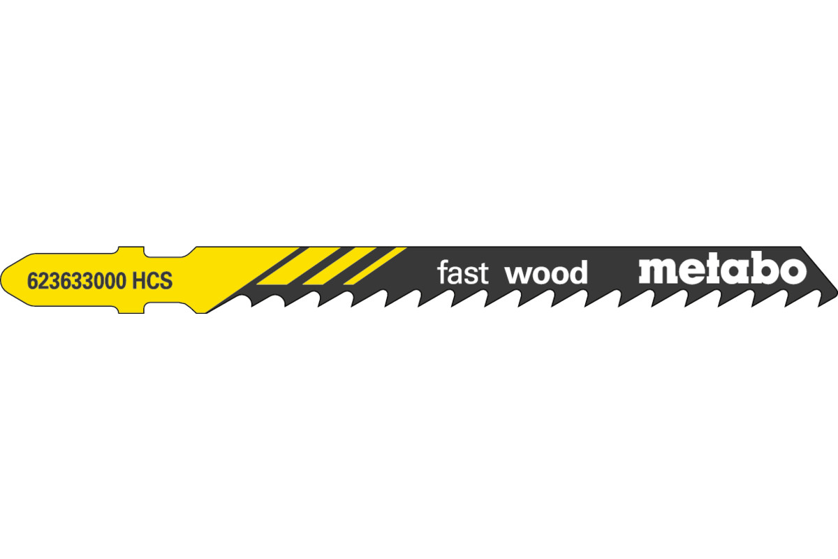 Bild von Metabo 5 STICHSÄGEBLÄTTER \"FAST WOOD\" 74/ 4,0 MM
