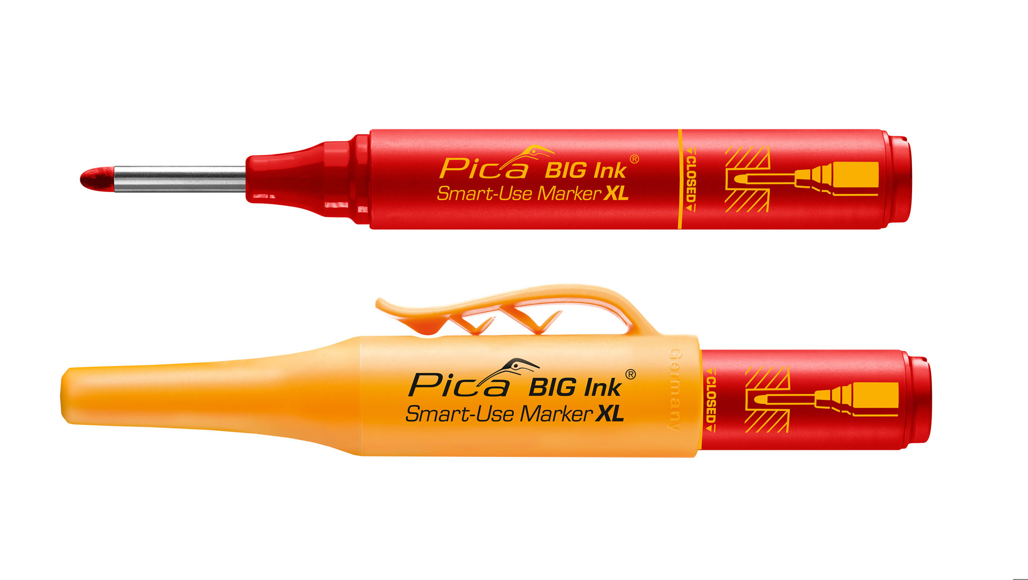 Bild von PICA Tieflochmarker Big Ink rot