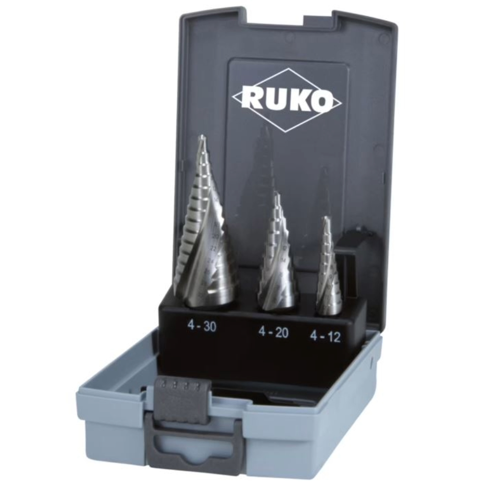 Bild von RUKO Stufenbohrer-Satz HSS spiralgenutet
