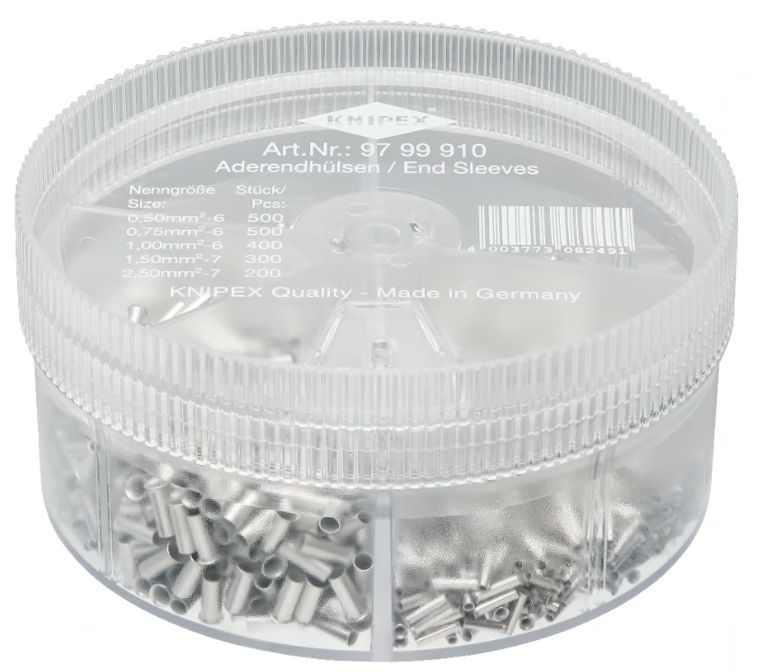 Bild von Knipex Sortimentsbox unisol.Aderendhülsen 1900 Stk