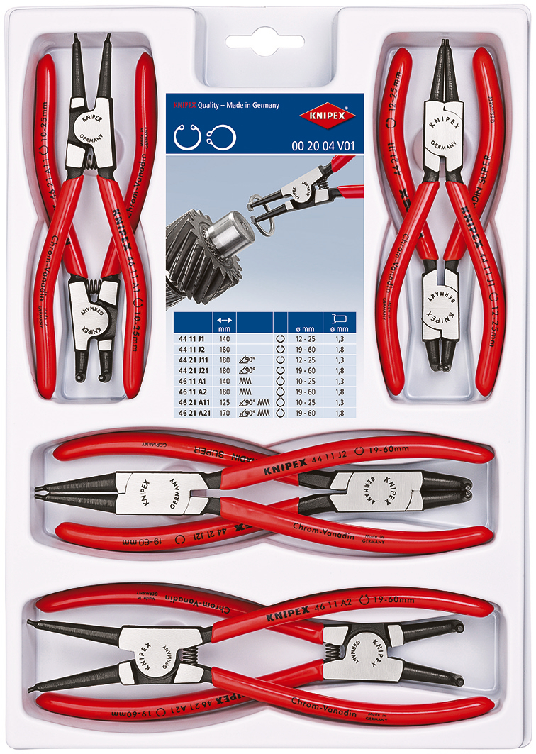 Bild von Knipex Sicherungsringzangen-Set