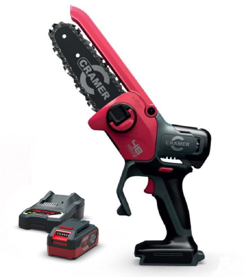 Bild von Cramer Akku-Mini-Kettensäge Set 48MCSXK2