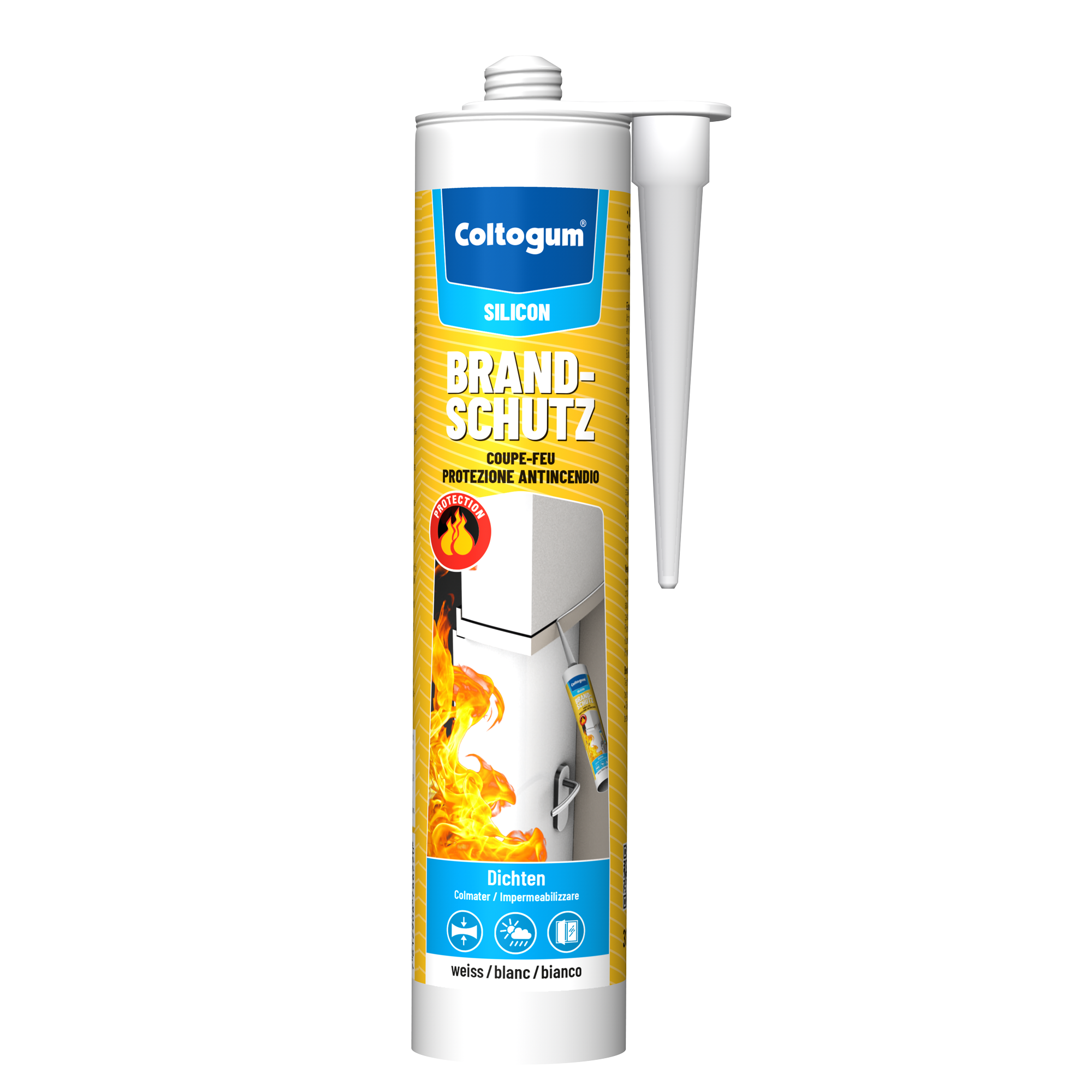 Bild von Coltogum Dichtmasse Brandschutz Silicon w. 310ml