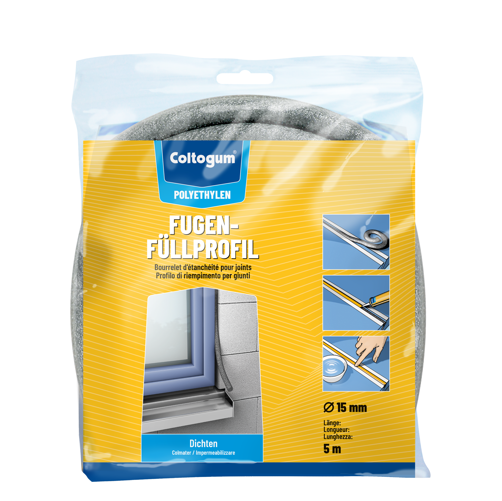 Bild von Coltogum Fugenfüllprofil PE-Rundschnur SB 15mm/5m