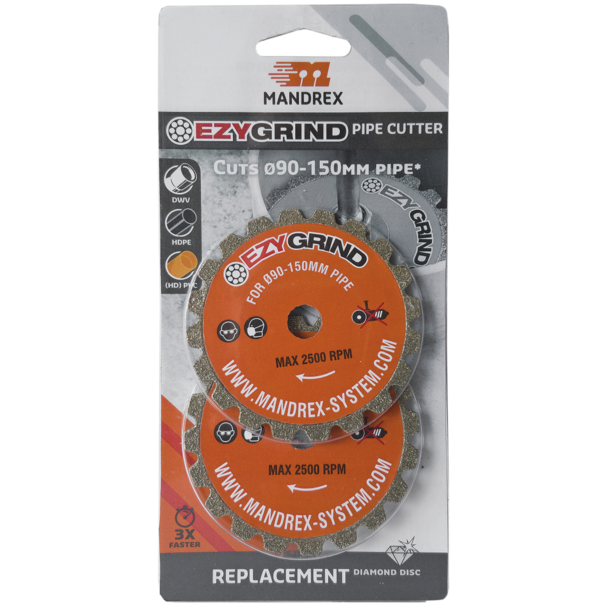 Bild von Mandrex EZY GRIND Ersatz-Diamantscheiben gross