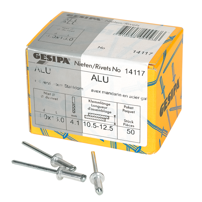 Bild von Gesipa Blindnieten 4x16mm 50x