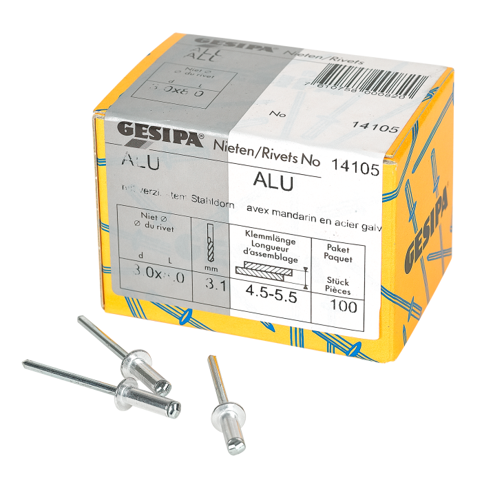Bild von Gesipa Blindnieten 3x8mm 100x