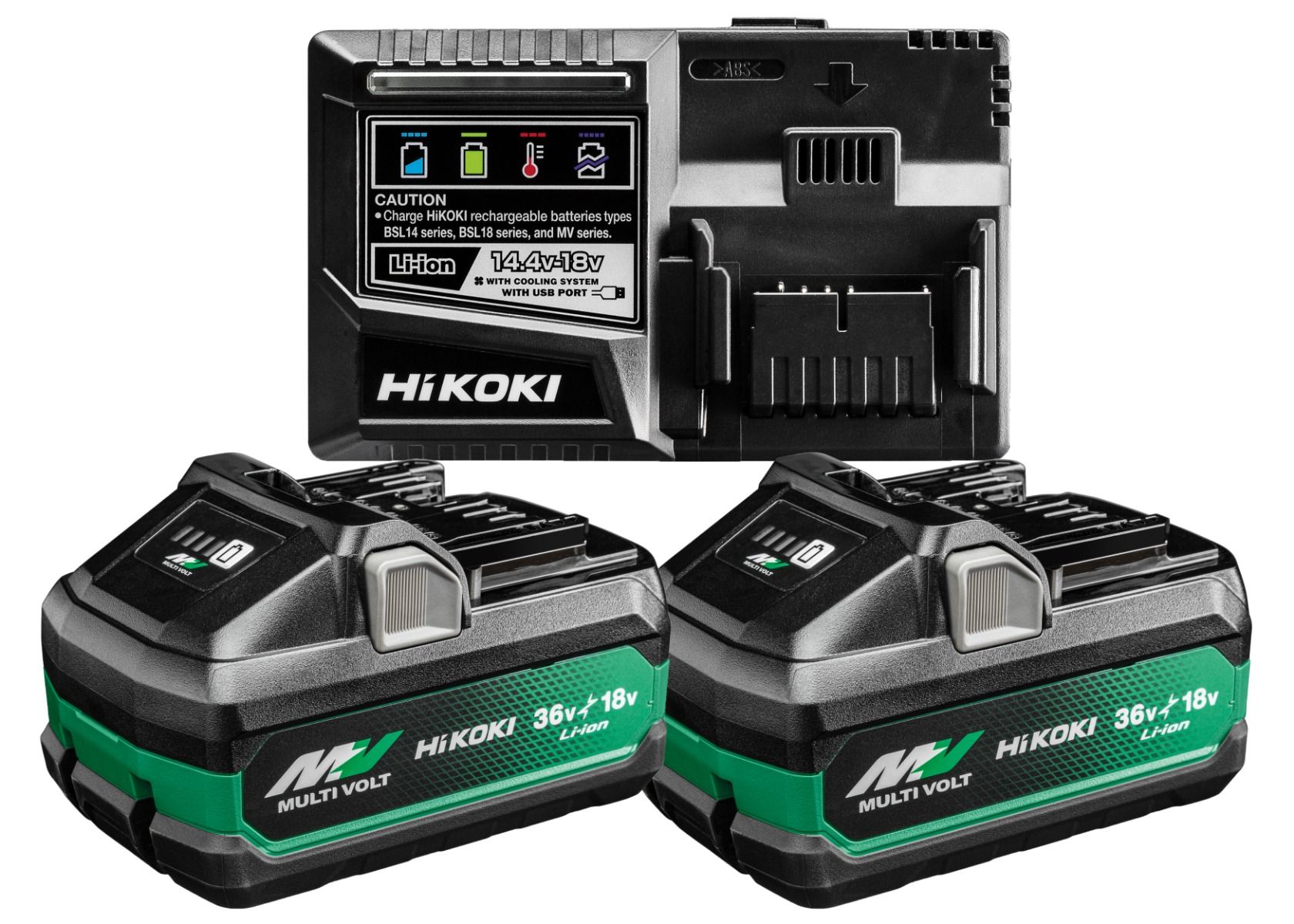 Bild von Hikoki Akku Basis-Set 36/18 V, 4.0/8.0 Ah