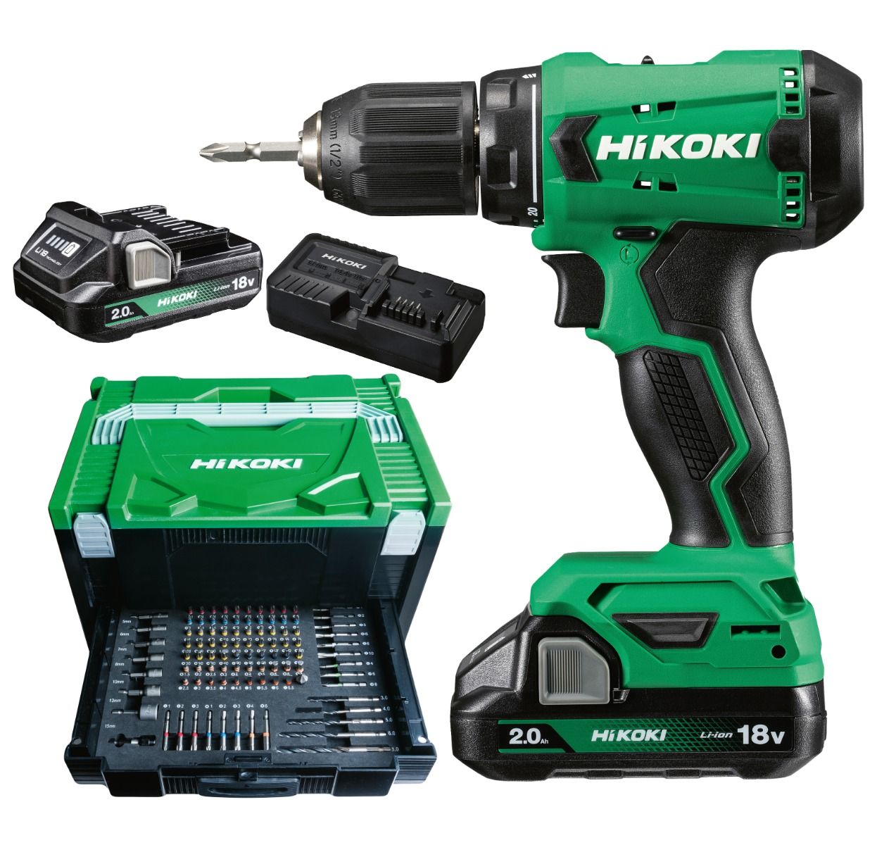 Hikoki Akku-Bohrschrauber Powerbox Set DS18DA