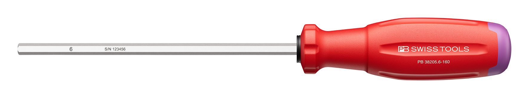PB 6-Kant-Schraubenzieher SwissGrip Evo Gr. 6