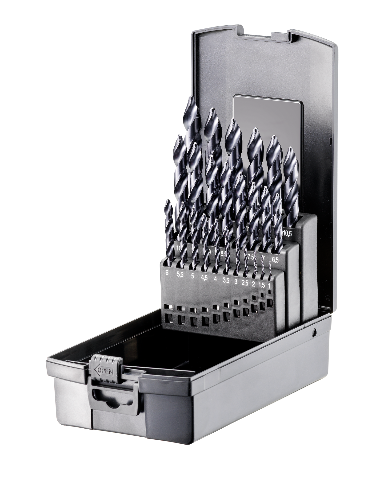 Fortec Premium Spiralbohrer-Satz HSSE-Co5 25-tlg.