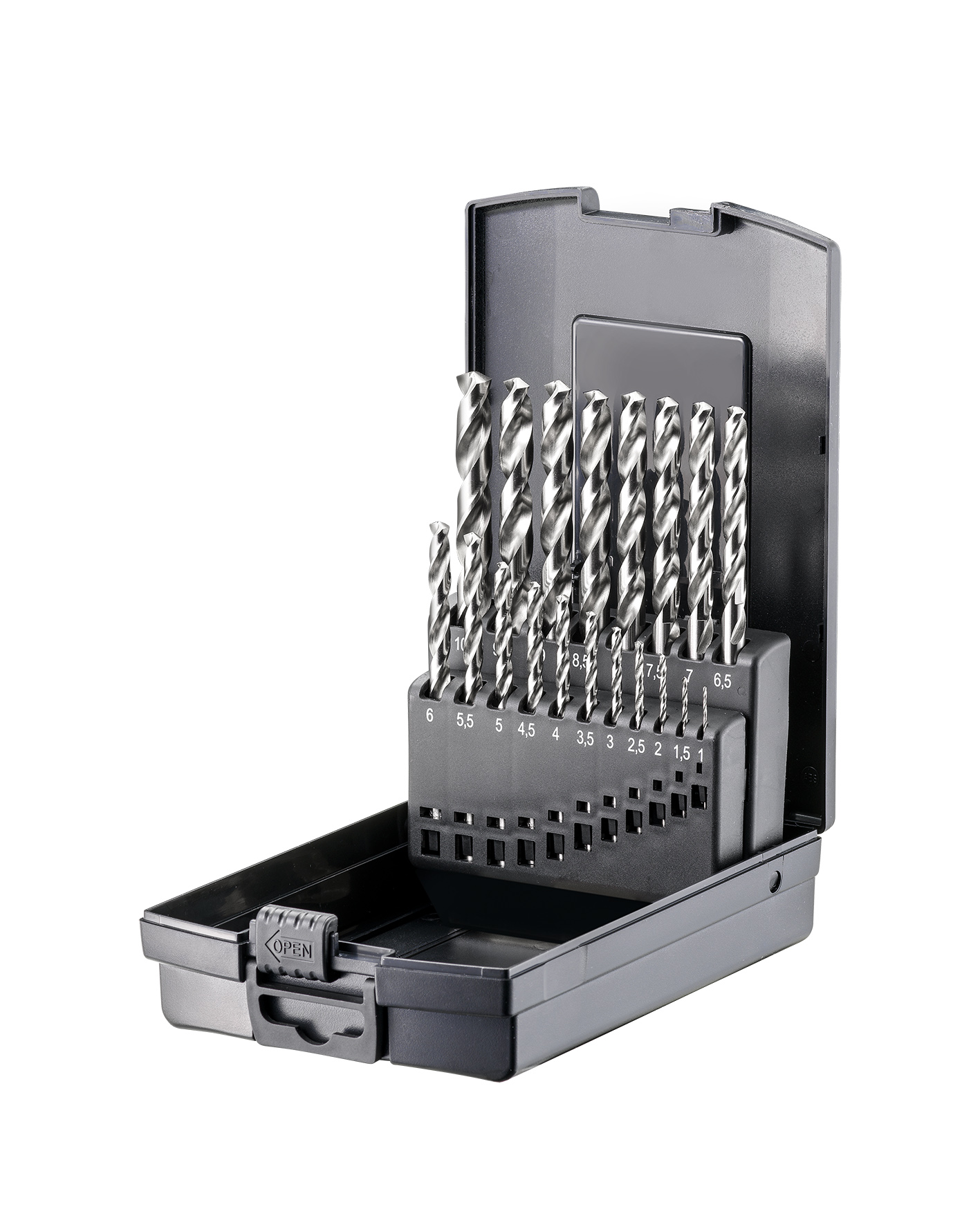 Fortec Basic Spiralbohrer-Satz HSS-G 19-tlg.