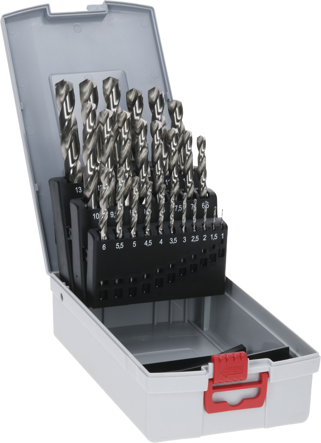 Bosch Pro Box Bohrerset HSS-G 25-teilig 1.0-13mm