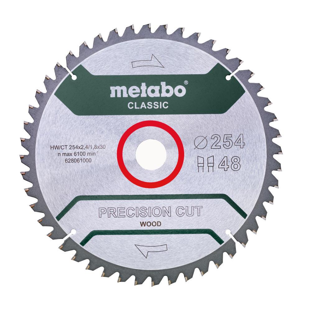 Metabo Kreissägeblatt classic Holz 254x30mm 48Z