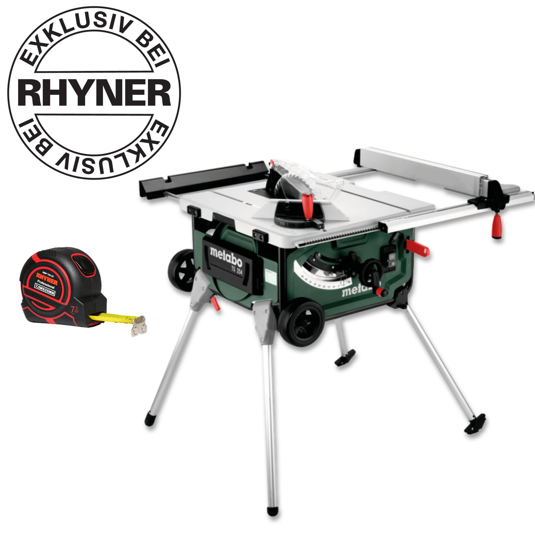 Metabo Mobile Tischkreissäge TS 254 RHYNER-Set
