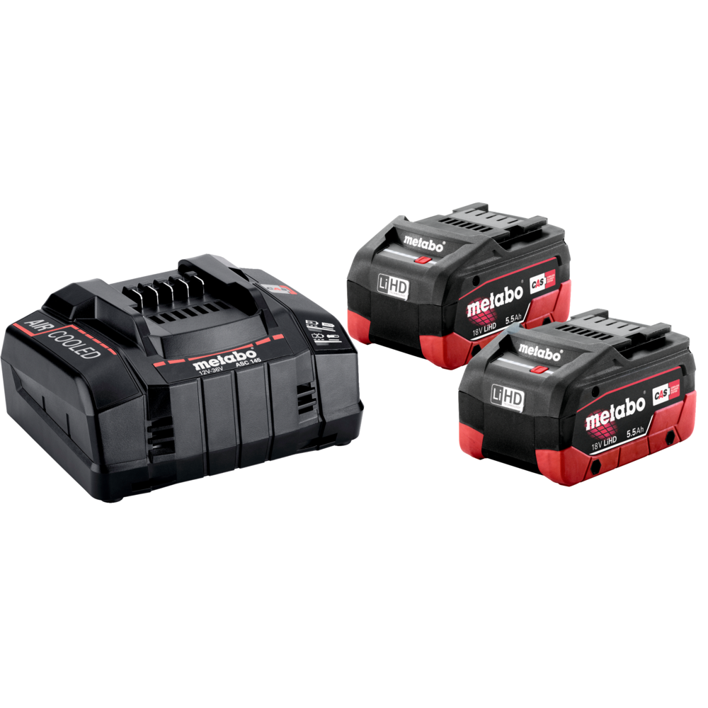 Metabo Basis-Set 18V 2x5.5Ah LiHD